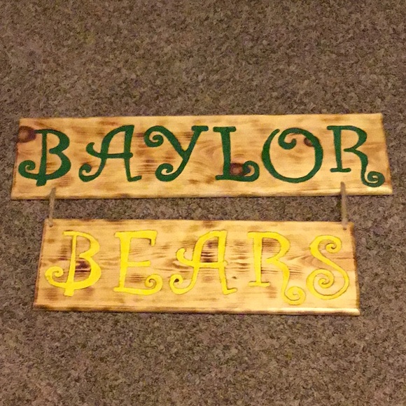 Baylor bears wood sign - Picture 1 of 2